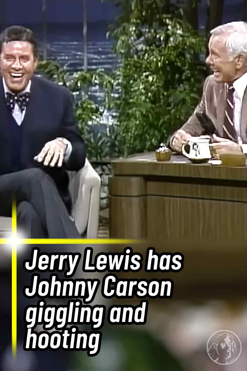 Jerry Lewis has Johnny Carson giggling and hooting