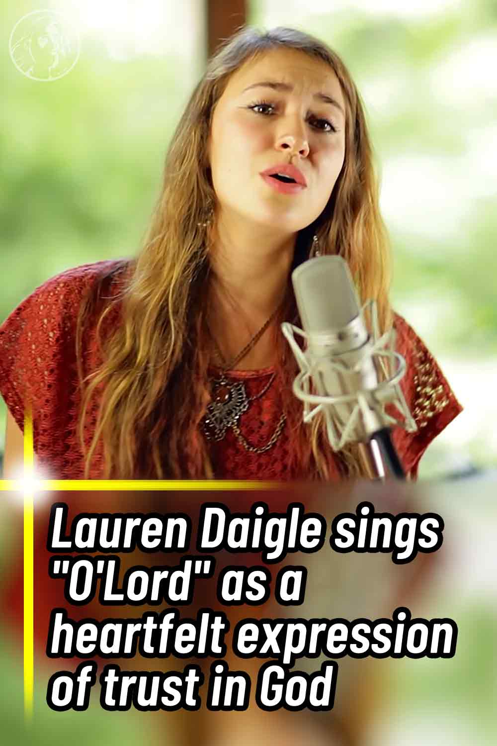 Lauren Daigle sings \