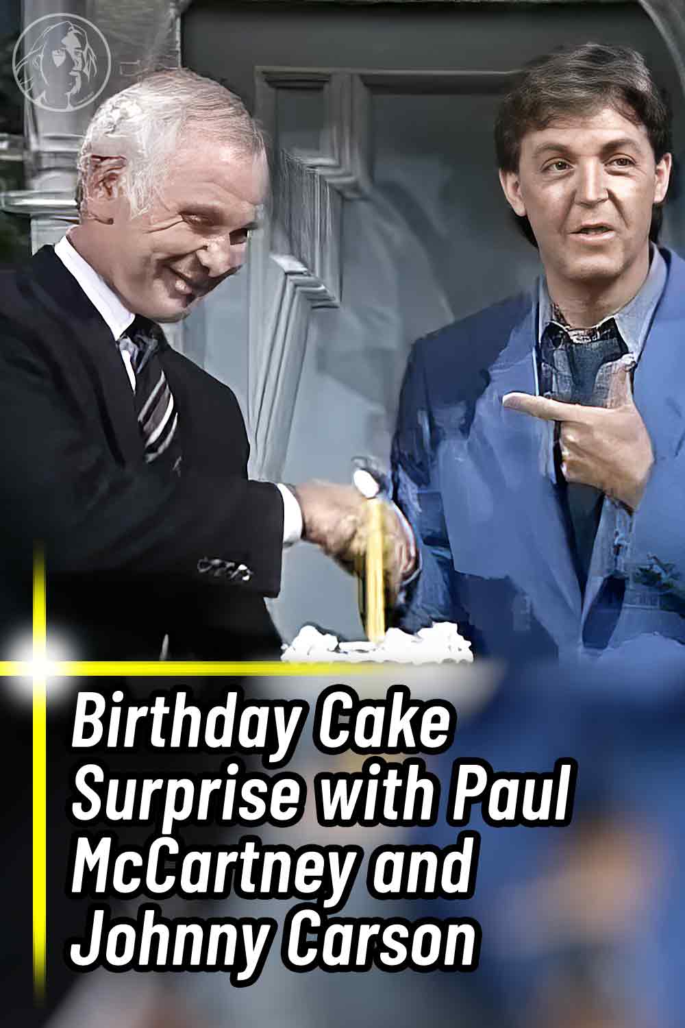 Birthday Cake Surprise with Paul McCartney and Johnny Carson