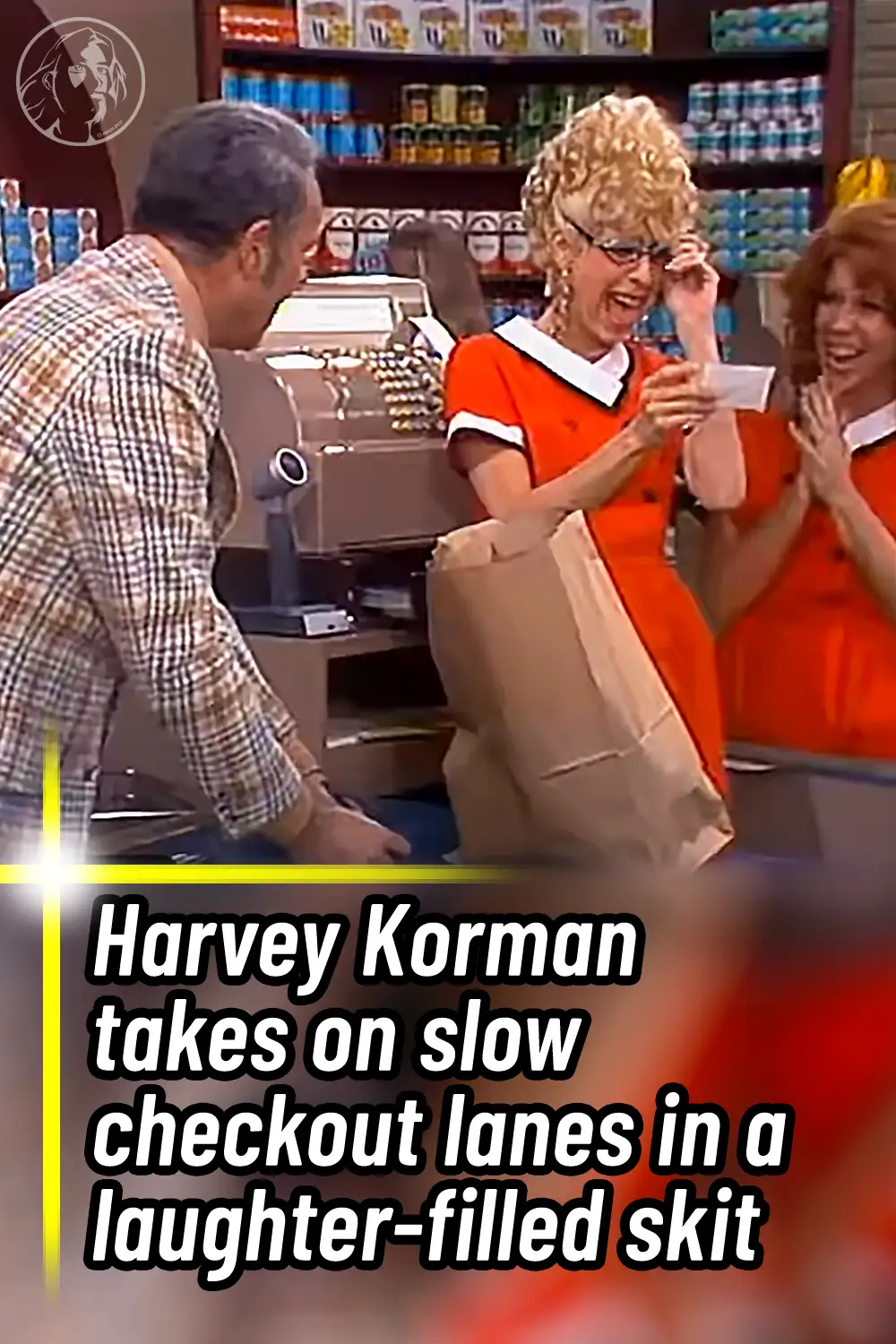 Harvey Korman takes on slow checkout lanes in a laughter-filled skit