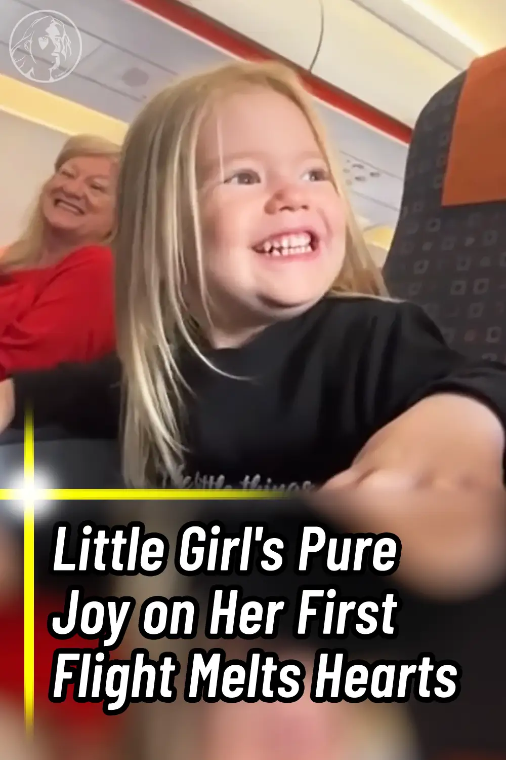 Little Girl\'s Pure Joy on Her First Flight Melts Hearts