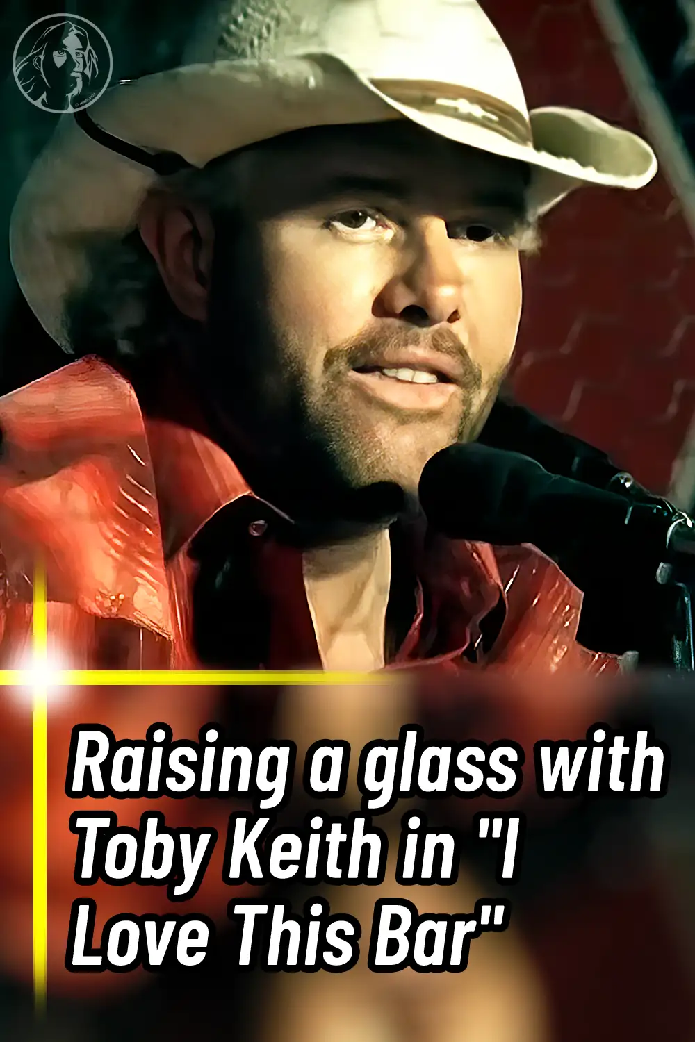 Raising a glass with Toby Keith in \